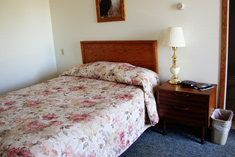 Single Queen Bed in the Most affordable motel in Medford WI